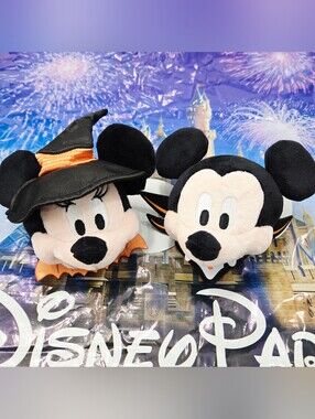 DisneyParks Create Your Own Ears Mickey And Minnie Halloween Plushies NWT
